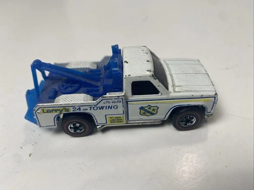 1974 Hot Wheels Redline Ramblin Wrecker Tow Truck "Larry's 24 HR Towing"