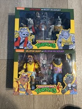 NECA Teenage Mutant Ninja Turtles TMNT Vacation Bebop Rocksteady Action Figures