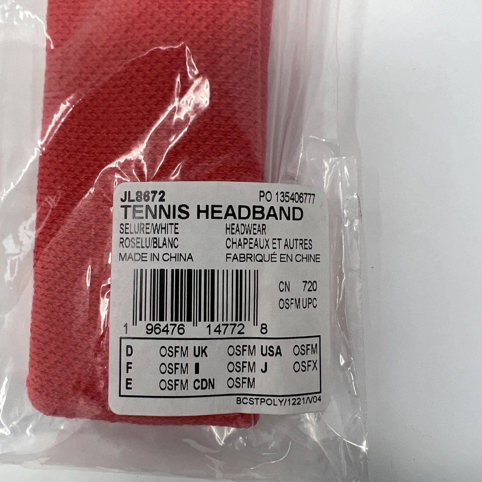 Diadema Tenis Adidas Roja Absorción Humedad Y Comodidad Foto 3 de 3