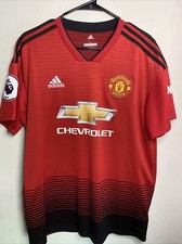 Manchester United 2018-19 Home Soccer Jersey Adidas CG0040 Lindelof #2 Sz. L
