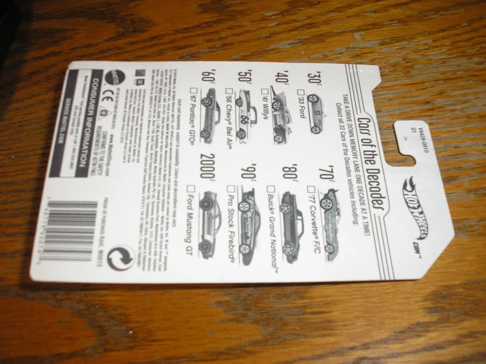 Buick Regal Grand National 2010 Hot Wheels Cars of the Decades años 80 azul SH gratuito Foto 3 de 3