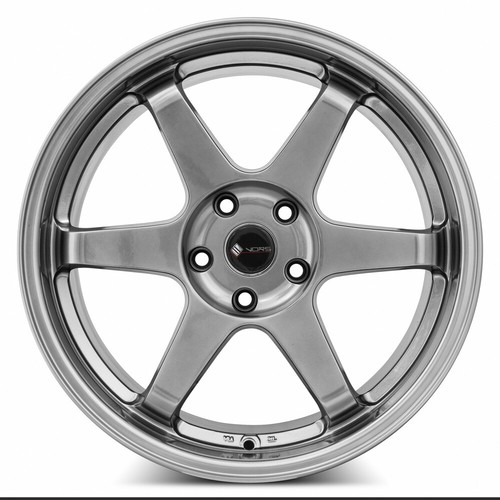 (1) 19x9.5 Vors TR37 5x114.3 +22 Hyper Black Wheel - Picture 2 of 3