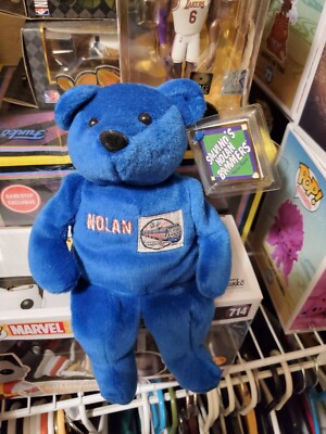 Salvino's First Day Bammers Beanie Bear Nolan Ryan #30 California 1999