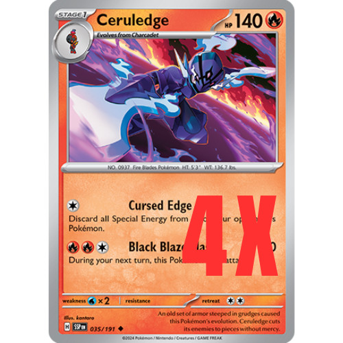 036 191 pokemon card Amazon.com: Ceruledge ex 036/191