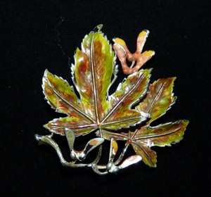 Vintage Sycamore Leaf Seed Spinners Brooch By Exquisite 1950 S Ebay