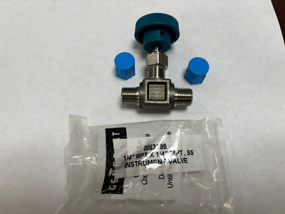 FNV-4MF-SS-X BI-LOK Needle valve 1/4 MPT Inlet X 1/4 MPT High Pressure O2 Clean
