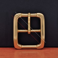 40mm HEAVY DUTY SOLID BRASS COWBOY CENTER BAR BELT BUCKLE LEATHERCRAFTS HARDWARE