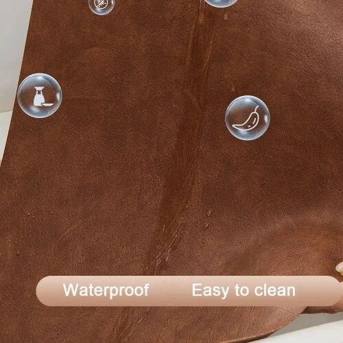 PU Leather Office Mouse Pad Table Layer Coffee Tea Coasters Desk Protector Mat - Image 4 of 4