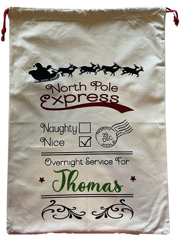 Christmas Santa Bag Gift Sacks Presents Bag | Name on Christmas Sack Included - Picture 74 of 87