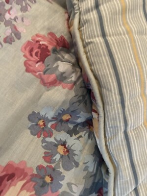 Stavros Global Destination Comforter KING Reversible Floral Stripe Corded cotton