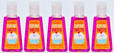 5 Bath Body Works CUPCAKE SWEETIE Pocketbac AntiBac Hand Sanitizer