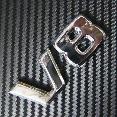 Car Badge V8 V 8 ABS Chrome for C CLASS C218 C207 C200 C180 C400 Emblem Sticker 