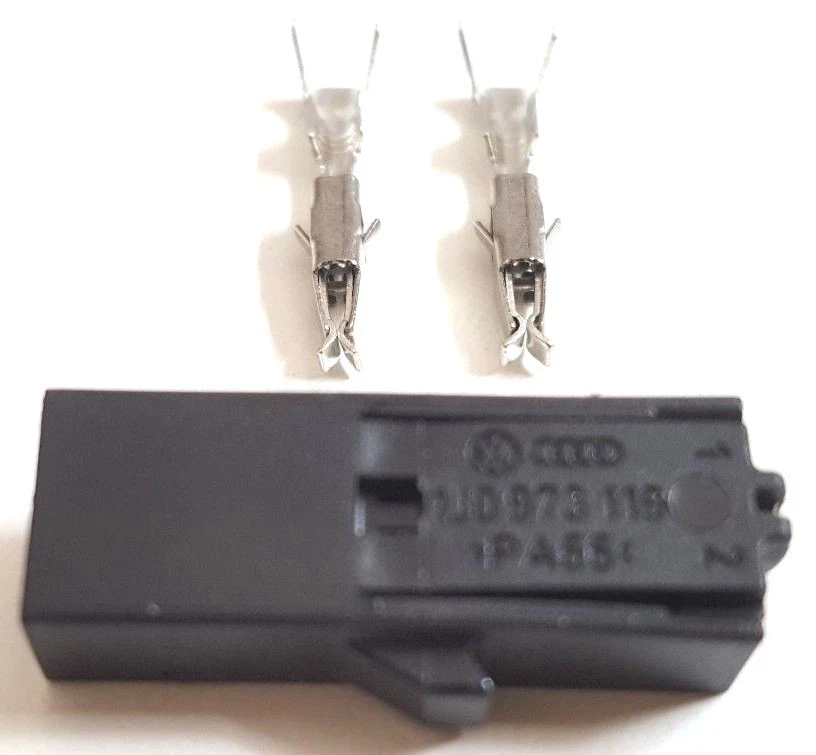 VW AUDI VAG 2 Pin Connector Plug 1J0973119 1J0 973 119 Various 