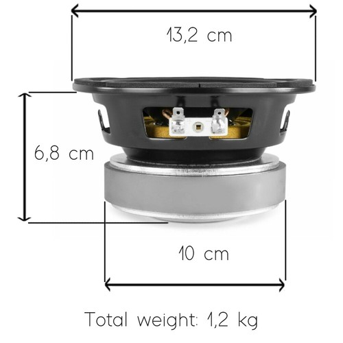1 FENTON 902.195 WPP13 altoparlante hi-fi 13 cm 150 watt max + 3 sticker omaggio - Imagen 5 de 8
