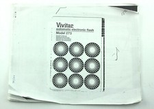 189296 Vivitar 273 Flash User Instruction Manual Photocopy