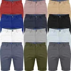 Mens Stretch Chino Shorts Cotton Summer Half Pant Casual Cargo Combat Casual