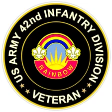 US Army 42nd Infantry Division Veteran Bumper Sticker Military Vinyl Decal 5"