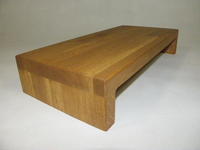 Butler Sofa Hocker Eiche Holz Schemel Ritsche Sofatablett Holzbank Yogabank Bank - Bild 3 von 4