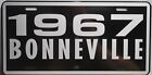 Metal License Plate Tag Fits 1967 Bonneville Pontiac Convertible Hardtop Wagon
