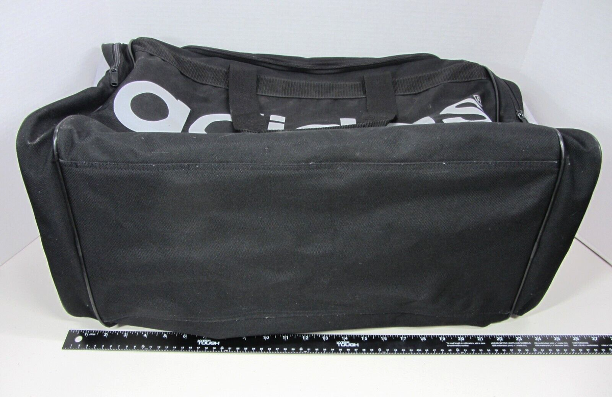 Vintage 90s Adidas Duffel Bag-Large-Black/Grey-Pre Owned