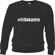 Sweatshirt Sweater #Cellokasten für Damen Herren und Kinder Farben Schwarz