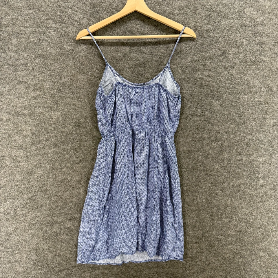 Vestido Antiguo Azul Marino Para Mujer S Pequeño Azul Funda Geométrica Midi Cintura Elástica Mangas Foto 2 de 4