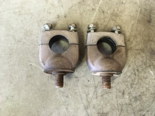 1980 HONDA XL80 S HANDLEBAR RISERS / CLAMPS - Picture 3 of 5