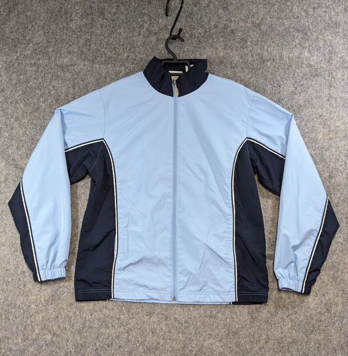 Classic Elements Track Jacket Womens Medium Blue … - image 1