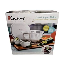 NIB EURO CUISINE Italian Inspired Design BPA Free GREEK YOGURT Maker NEW IN BOX!