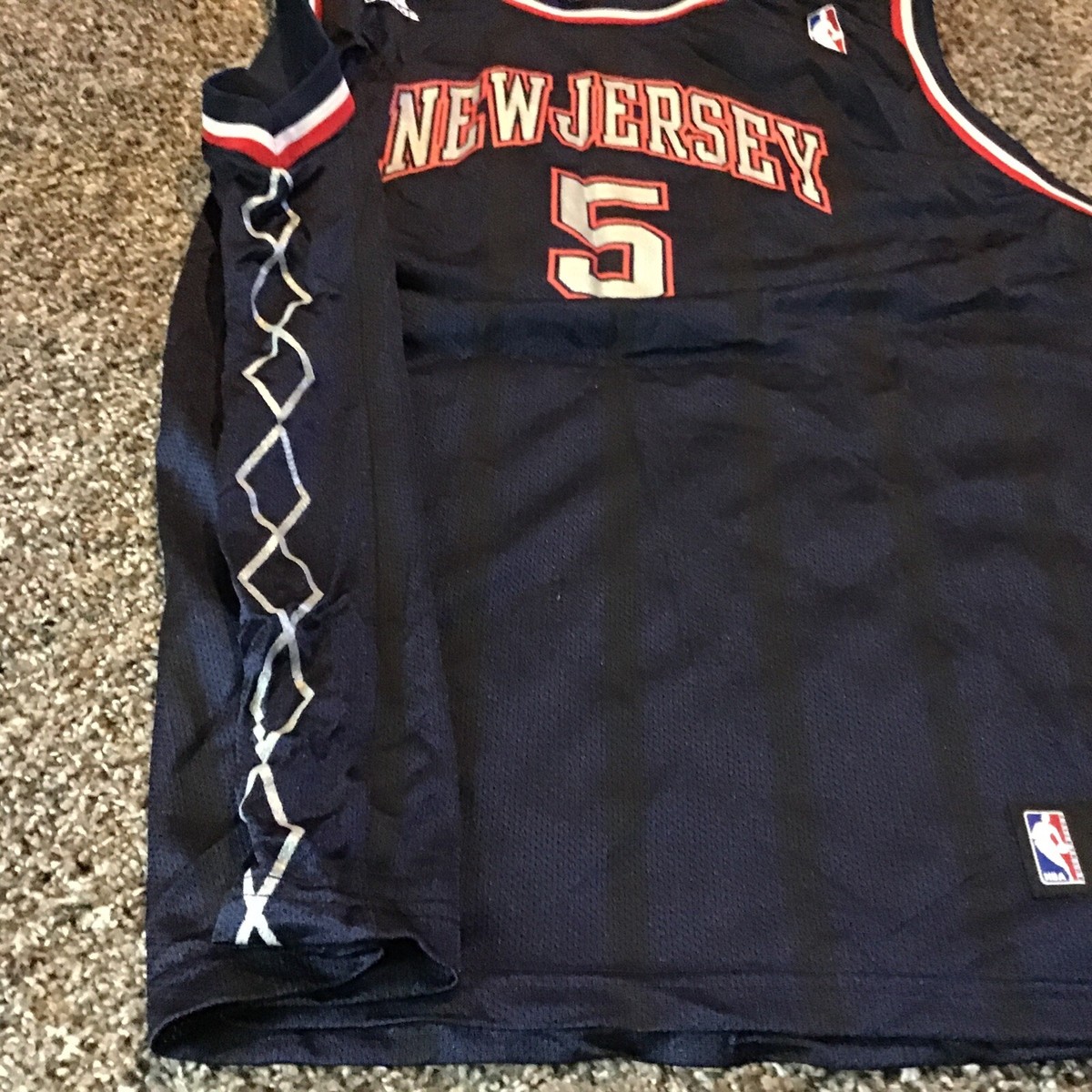 Adidas Jason Kidd #5 Basketball Jersey New Jersey Nets Blue Youth