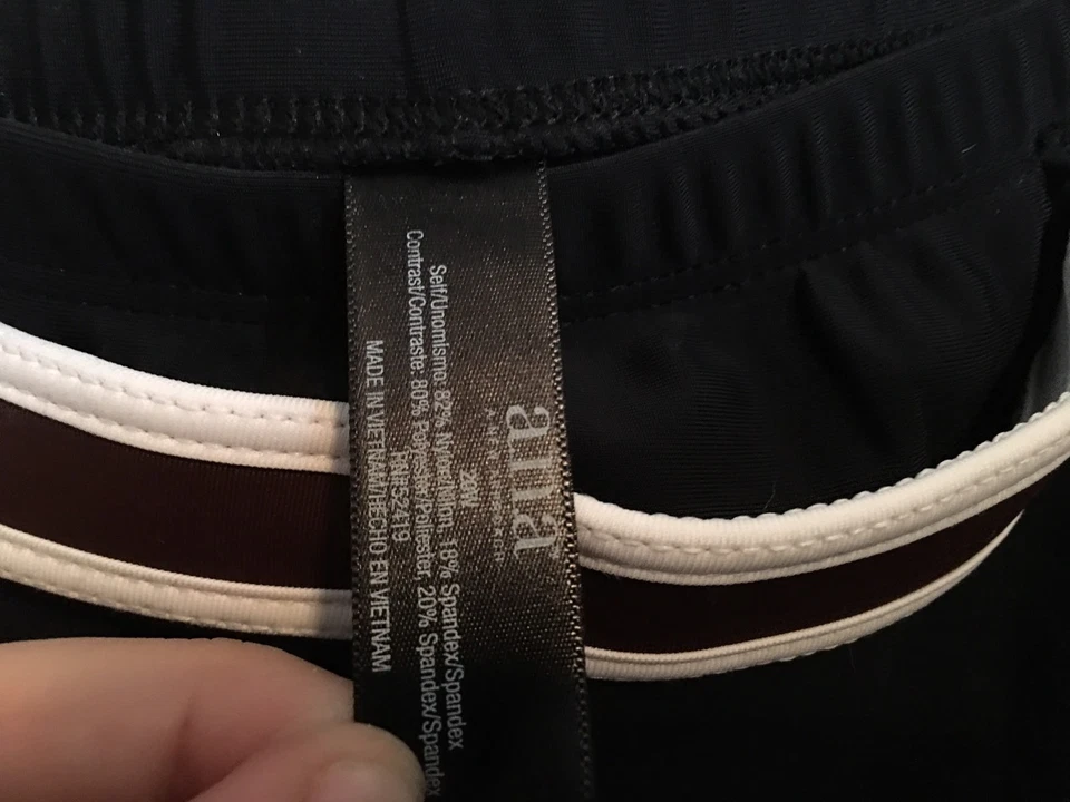 Nuevo con etiquetas a.n.a. Traje de baño Tankini con falda y cinturón negro talla grande 20W Foto 2 de 4