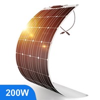 200W Flexibel Solarmodul Solarpanel Monokristallin FüR Balkonkraftwerk Camping