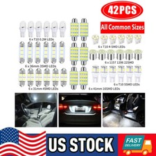 42x Led Interior Lights Bulb Kit Dome License Plate Lamp 6000k For Honda Toyota