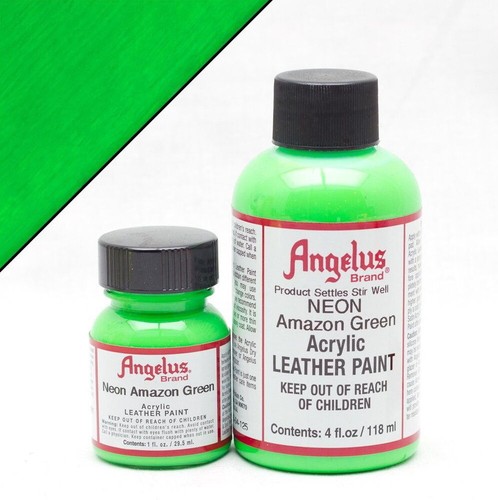 Angelus Neon Acrylic Leather Paint Dye Shoes Sneakers Jackets Bags Trainers Belt - Picture 2 of 13
