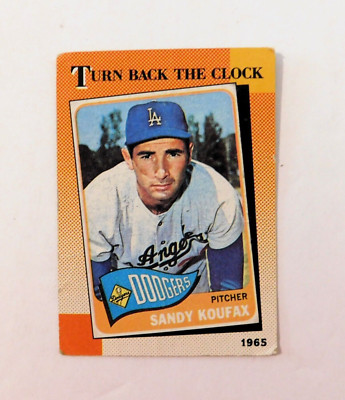 1990 TOPPS #665 Sandy Koufax Brooklyn Dodgers Turn Back the Clock