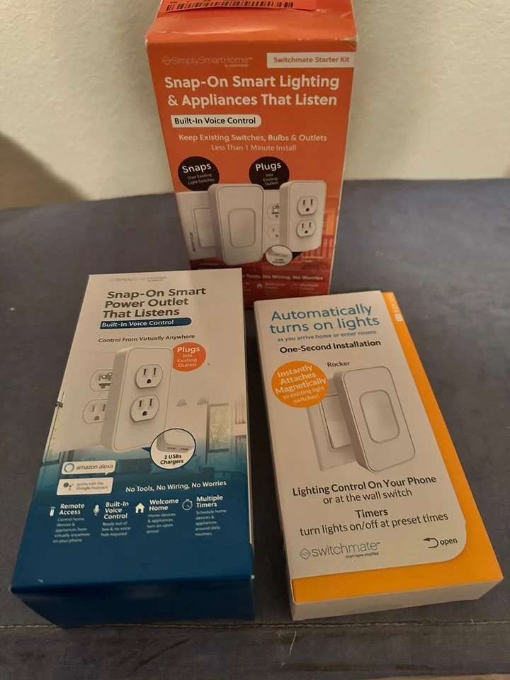 SWITCHMATE STARTER KIT Snap On Smart Lighting & Appliances That Listen - Image 3 of 4