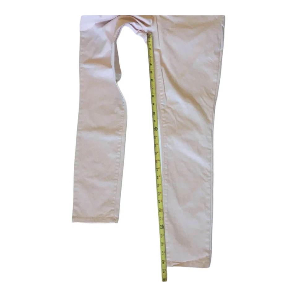 Denim Ellen Tracy para mujer The Newport tiro alto ajustado talla 4 rosa en polvo nuevo con etiquetas Foto 3 de 4