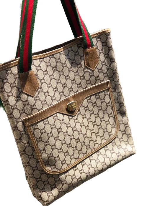 GUCCI Sherry Line GG plus sac fourre tout sac beige excellent