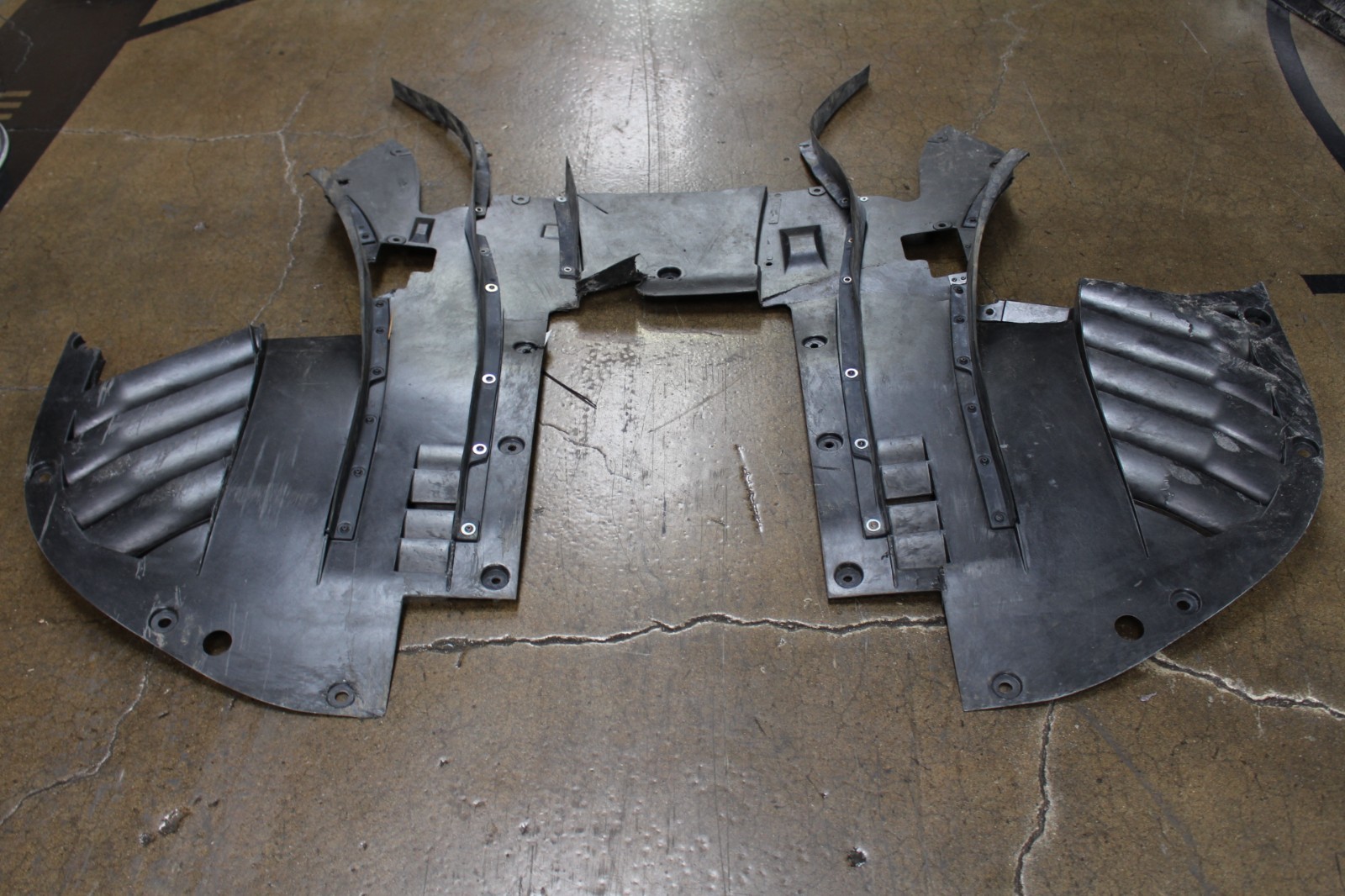 Ferrari 296 GTB, Front Lower Under Tray, Used, Heavy Dmg, P/N 904479
