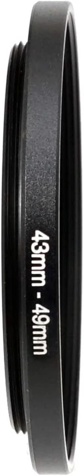 2件装43-49毫米升压环适配器适用于数码单反相机镜头-紫外线滤镜兼容 — 第 4/4 张图片