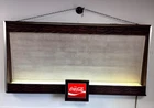 Vintage Coca-Cola Wall Lighted Menu Board Sign Wood Frame 48” Retro Bar