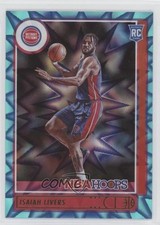 2021-22 Panini NBA Hoops Rookies Teal Explosion Isaiah Livers #208 fm0