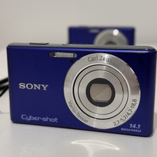 Sony Cyber-shot DSC-W530 14.1MP Compact Digital Camera blue TESTED Working