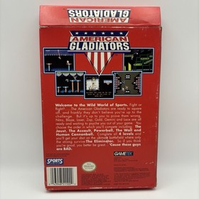 American Gladiators Nintendo NES - CIB w/Reg card - UNTESTED - Read Description