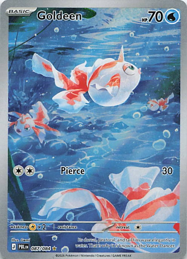 Goldeen PBL Holofoil 087/084 Pitch Black NM