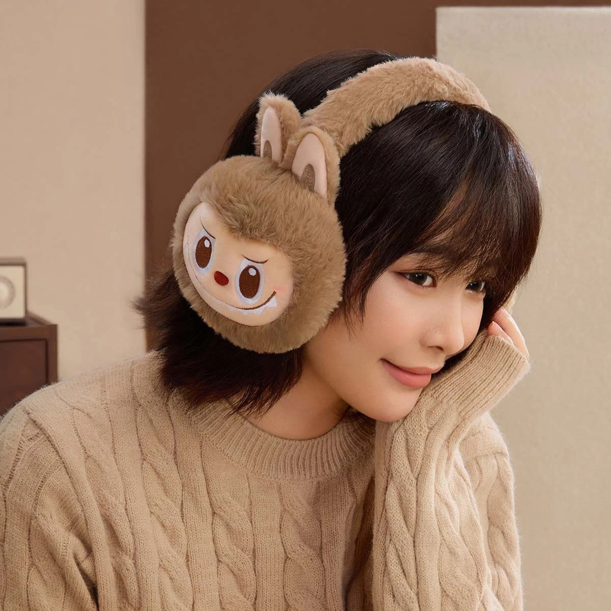 Authentic Warm Fluffy Holiday Series Labubu POP LAND Exclusive
