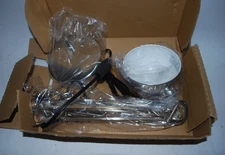 NEW IKEA FORSÅ Work Desk Lamp Nickel-Plated Adjustable Arm 801.467.63 Box Damage