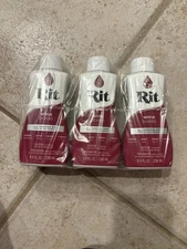 Rit All Purpose Liquid Dye, Wine, 3 Pack Lot