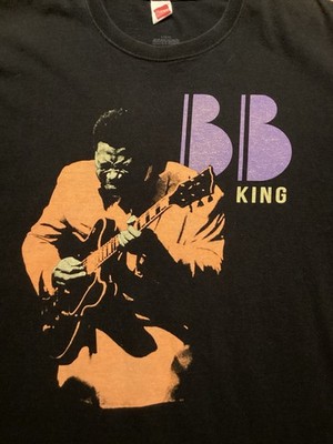 BB King Shirt Size L Black Blues Guitar Legend 