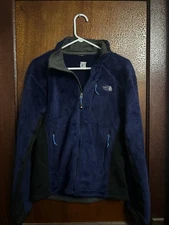 The North Face Navy Blue Fleece Jacket Zip Up Size Medium Summit Series